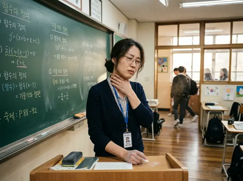 장시간 목소리를 사용하는 교사